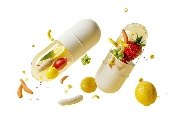 Capsule with Fruits